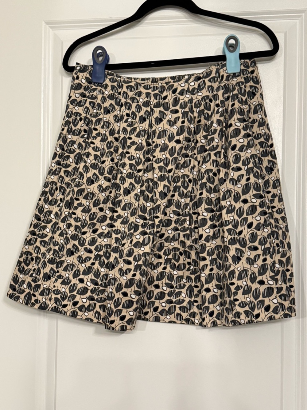 Marc O'Polo Abstract Leaf Print Cotton Mini Skirt Size 36 EU - Picture 2 of 7